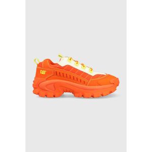 Kožené sneakers boty Caterpillar INTRUDER SUPERCHARGED oranžová barva, P111050