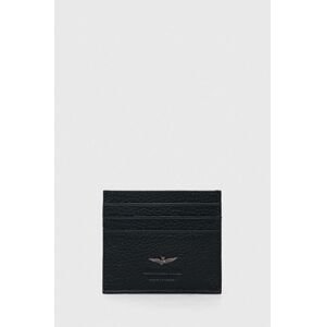Kožené pouzdro na karty Aeronautica Militare tmavomodrá barva
