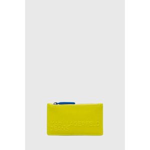 Peněženka Karl Lagerfeld Jeans žlutá barva