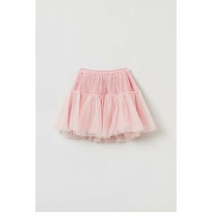 Dětská sukně OVS růžová barva, mini, áčková