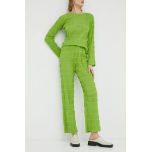 Kalhoty Résumé dámské, zelená barva