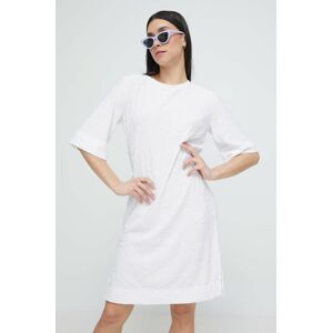 Plážové šaty Emporio Armani Underwear bílá barva