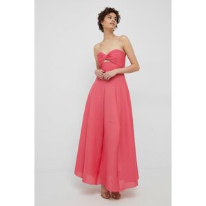Šaty Emporio Armani růžová barva, maxi