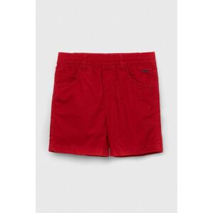 Dětské bavlněné šortky Birba&Trybeyond červená barva