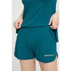 Plážové šortky Emporio Armani Underwear dámské, zelená barva