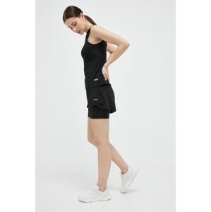Běžecké šortky Casall černá barva, high waist