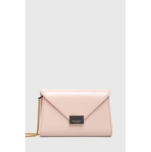 kožená kabelka Kate Spade růžová barva