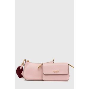 kožená kabelka Kate Spade růžová barva