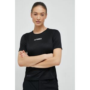 Sportovní triko adidas TERREX Multi černá barva, HM4041