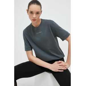 Sportovní tričko Calvin Klein Performance Essentials zelená barva
