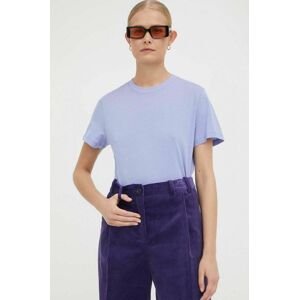 Bavlněné tričko Lovechild fialová barva