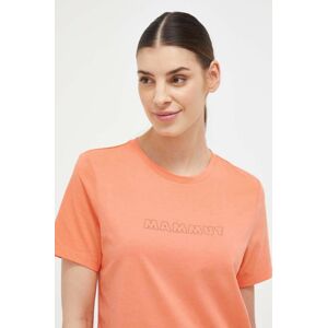 Sportovní tričko Mammut Core Logo oranžová barva
