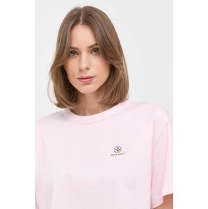 Bavlněné tričko Miss Sixty růžová barva