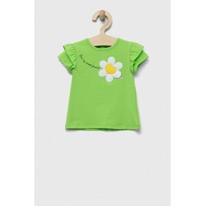 Kojenecké tričko Birba&Trybeyond zelená barva