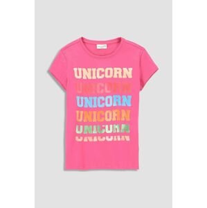 Dětské bavlněné tričko Coccodrillo fialová barva