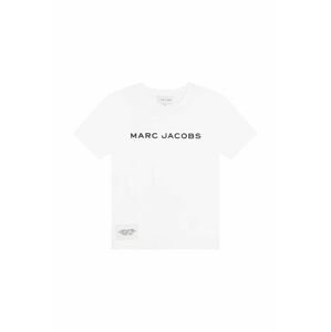 Dětské bavlněné tričko Marc Jacobs bílá barva, s potiskem