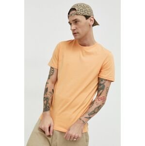 Bavlněné tričko Jack & Jones JJEORGANIC oranžová barva, 12156101