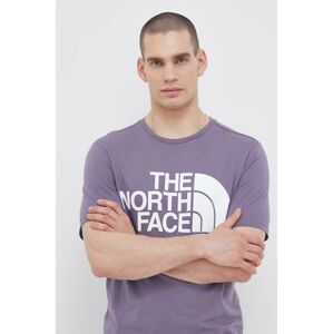 Tričko The North Face fialová barva, s potiskem