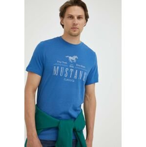 Bavlněné tričko Mustang s potiskem