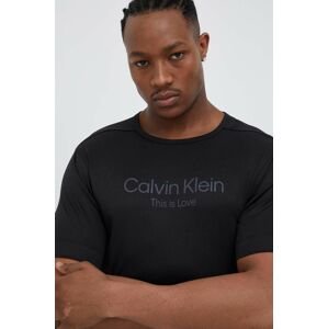 Tréninkové tričko Calvin Klein Performance Pride černá barva, s potiskem