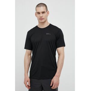 Sportovní tričko Jack Wolfskin Tech černá barva