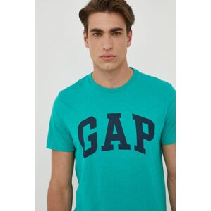 Tričko GAP zelená barva, s potiskem