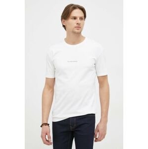 Bavlněné tričko Filling Pieces Core Slim Fit bílá barva, s potiskem, 6813681901