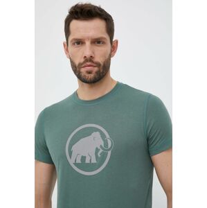 Sportovní tričko Mammut Core Reflective zelená barva, s potiskem