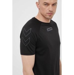 Tréninkové tričko Hummel Topaz černá barva, s potiskem