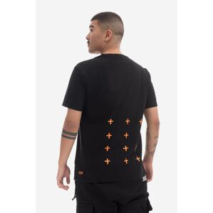 Bavlněné tričko KSUBI černá barva, s potiskem, MPS23TE023-BLACK