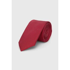 Kravata Hugo červená barva