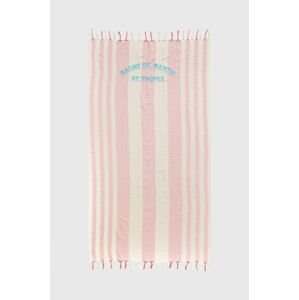 Bavlněný ručník MC2 Saint Barth růžová barva