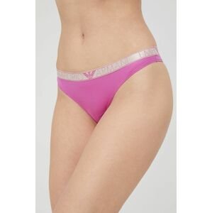 Tanga Emporio Armani Underwear fialová barva