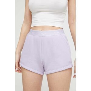 Pyžamové šortky UGG dámské, fialová barva