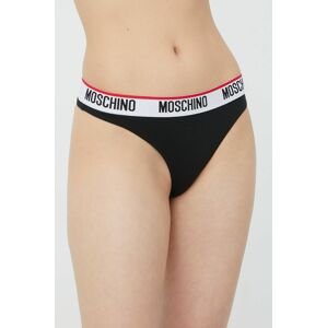 Tanga Moschino Underwear černá barva
