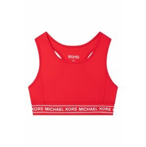 Dětská sportovní podprsenka Michael Kors červená barva