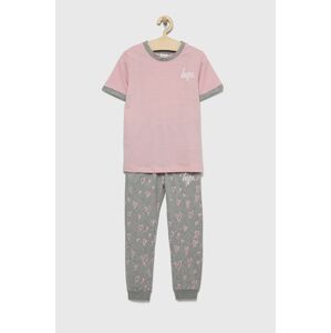 Dětské pyžamo Hype růžová barva