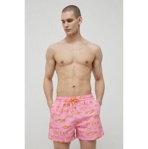 Plavkové šortky Paul Smith růžová barva