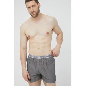 Bavlněné boxerky Emporio Armani Underwear šedá barva