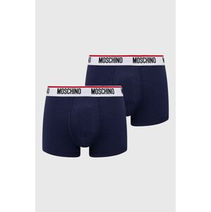 Boxerky Moschino Underwear pánské, tmavomodrá barva