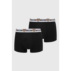 Boxerky Moschino Underwear pánské, černá barva