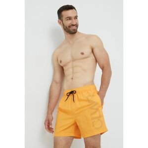 Plavkové šortky Colourwear Volley oranžová barva