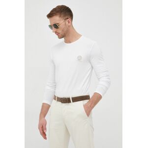 Tričko s dlouhým rukávem Versace bílá barva