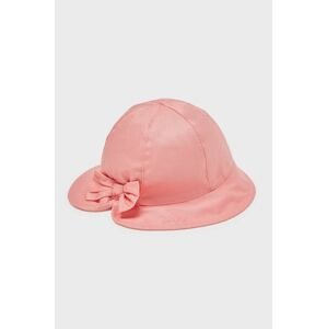 Dětský klobouk Mayoral růžová barva, bavlněný