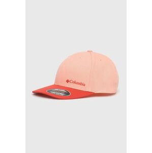 Bavlněná čepice Columbia růžová barva, hladká