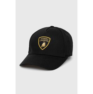 Čepice Lamborghini černá barva, hladká