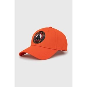 Čepice Aeronautica Militare oranžová barva, hladká