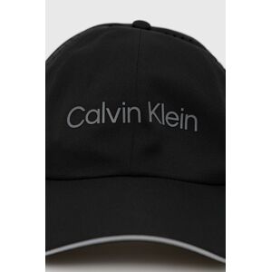 Kšiltovka Calvin Klein Performance černá barva, s potiskem