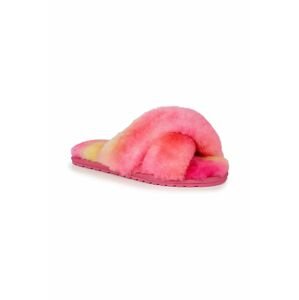 Dětské papuče Emu Australia Mayberry Tie Dye Teens růžová barva