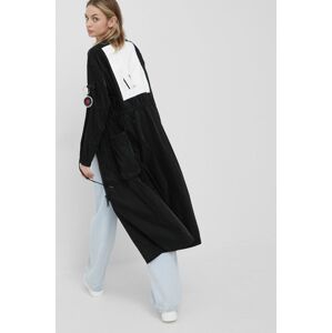 Kabát Armani Exchange dámský, černá barva, přechodný